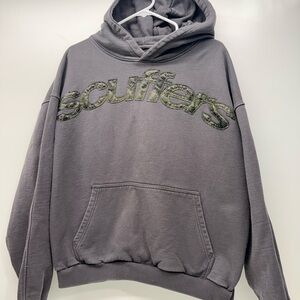 Scuffers animal print dark gray hoodie sz XL